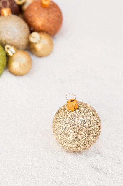 Bolas para a decoração da árvore de Natal