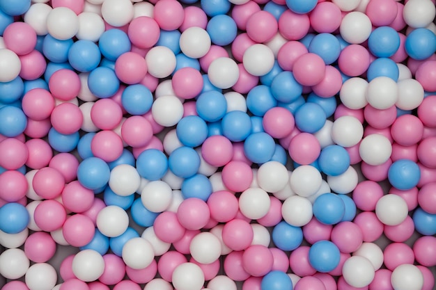 Bolas de plástico para bolas de mar, juguetes de color rosa, azul y blanco, piscina, sala de juegos para niños