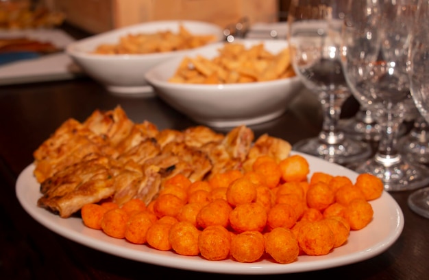 Bolas de queso Aperitivo crujiente casero