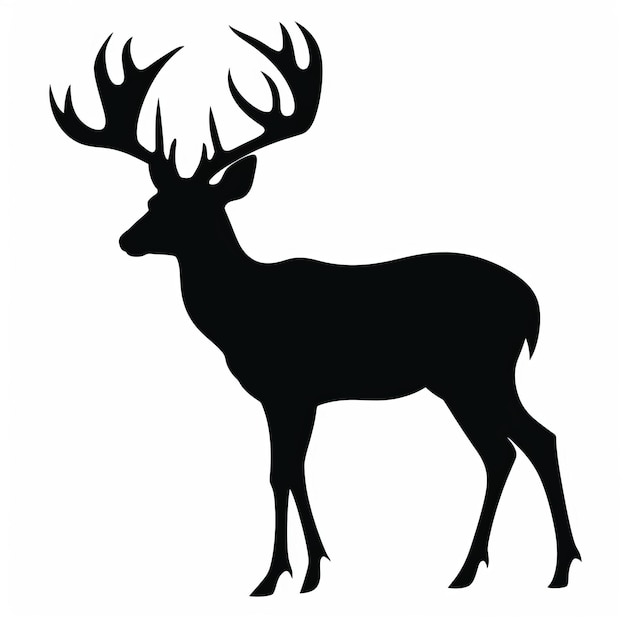 Bold Deer Outline Svg Cutout Form für männliche Kabinen-Designs