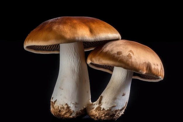 Boletus-Pilz isoliert auf weißem Hintergrund