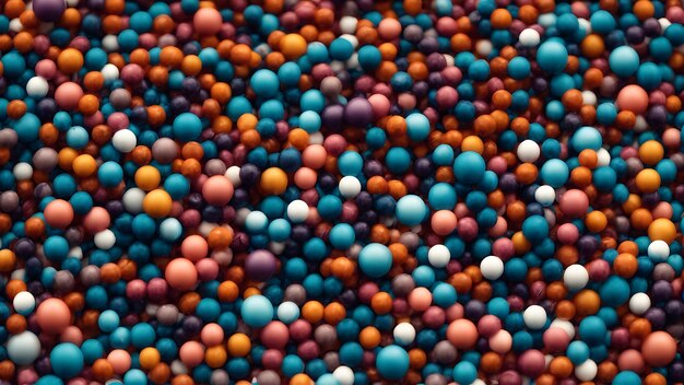 Foto bolha 3d colorida 3d um grupo de bolas de vidro coloridas bolas 3d coloridas fundo 3d vidro colorido