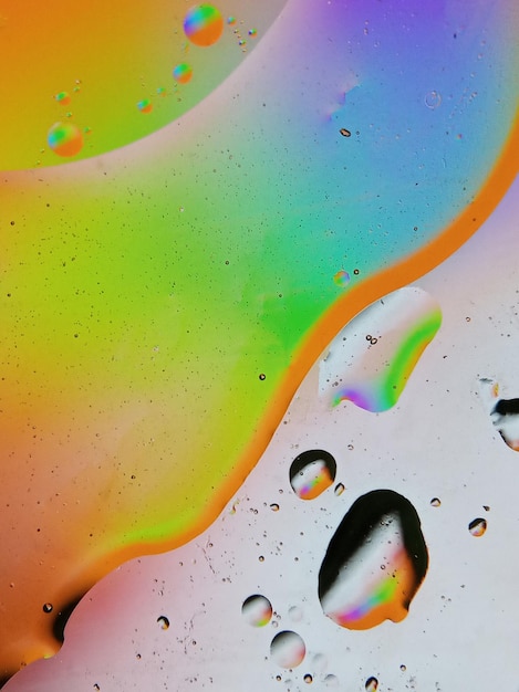 Foto bolhas coloridas para papel de parede abstrato
