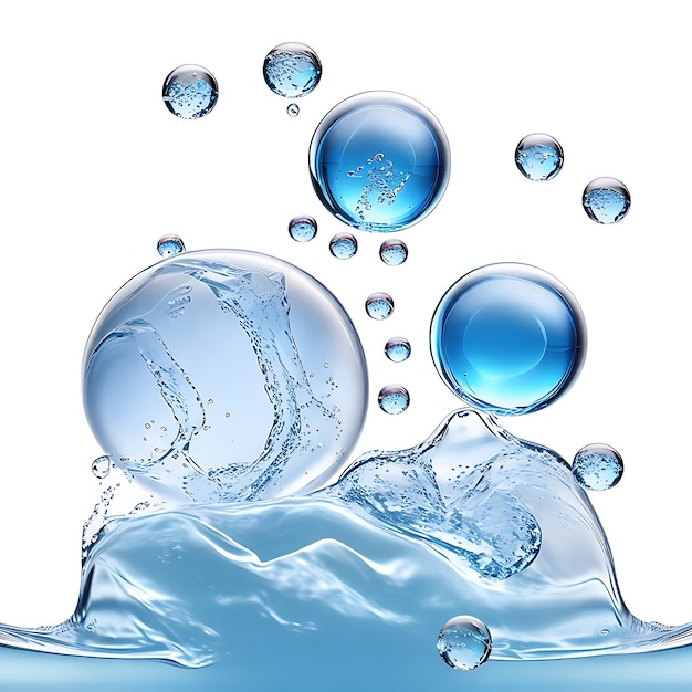 Bolhas de água IA geradora