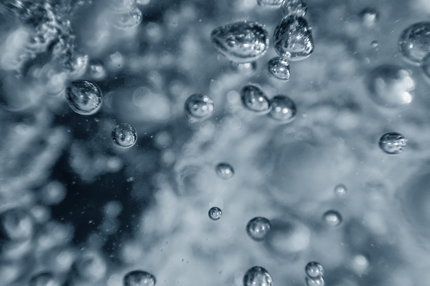 Bolhas de ar bolhas subaquáticas fundo abstrato
