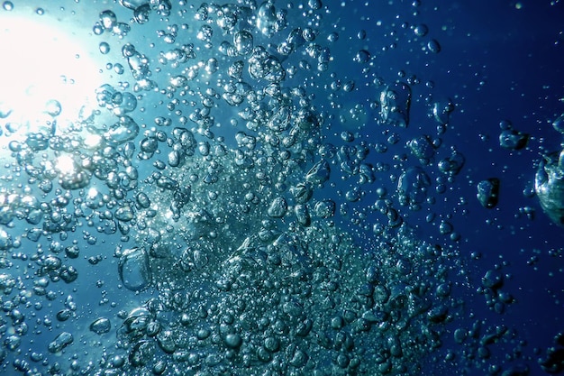 Bolhas de ar subaquáticas Bolhas de fundo subaquático