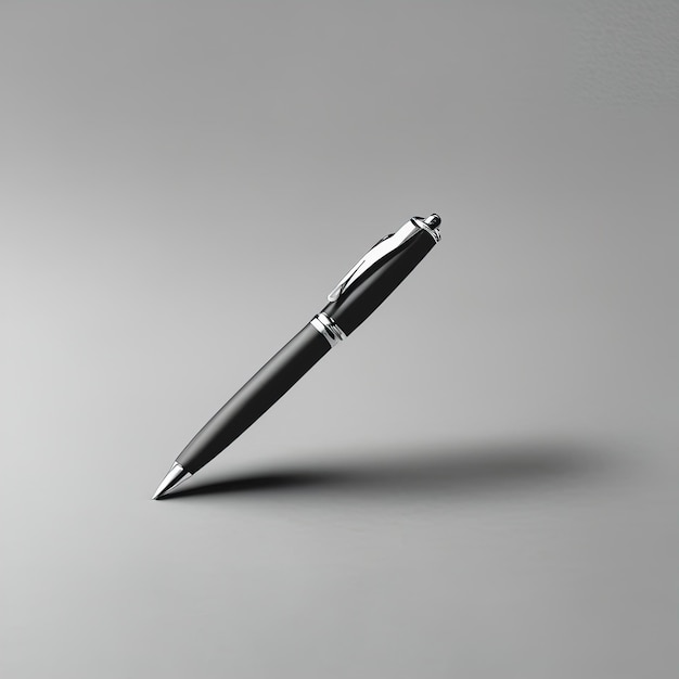 bolígrafo plateado aislado en un fondo blancobolígrafo plateado aislado en un fondo blancobolígrafo negro en el