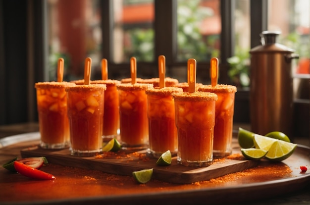 Bolinhas Michelada picantes com Tajin