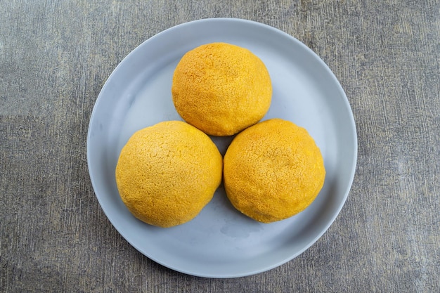 Bolinho de café mexicano Bolinho doce com cobertura de café e recheio de manteiga