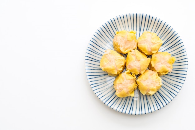 Bolinho de massa chinesa do camarão