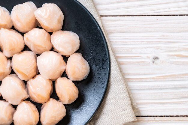 bolinho de massa no vapor chinês camarão