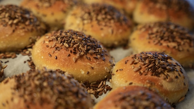 Bolinhos com sementes de gergelim