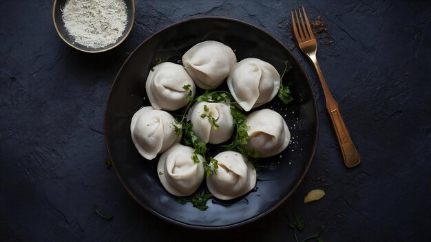 Foto bolinhos de carne caseiros bolinhos pelmeni russos recheados com ravioli de carne