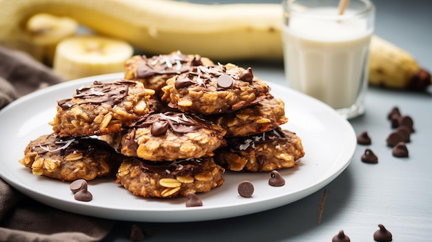 Bolinhos de chocolate de banana