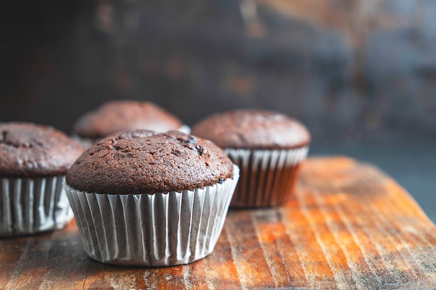 Bolinhos de chocolate padaria