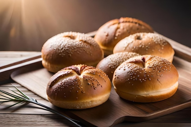 Bolinhos de grãos integrais frescos assados