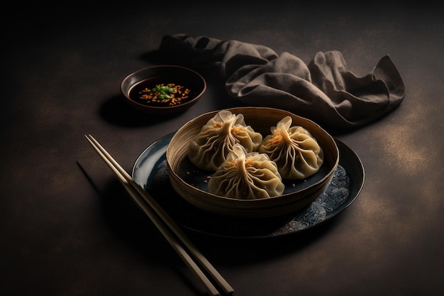 Bolinhos de massa, prato popular da cozinha tradicional chinesa