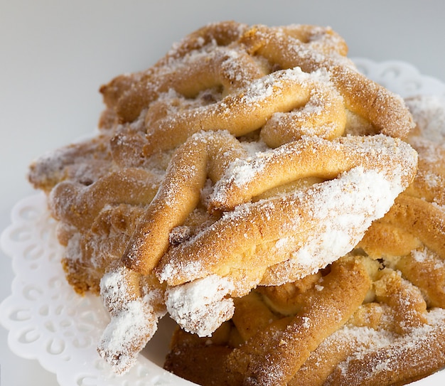 Bolinhos de Shortbread com açúcar de confeiteiro