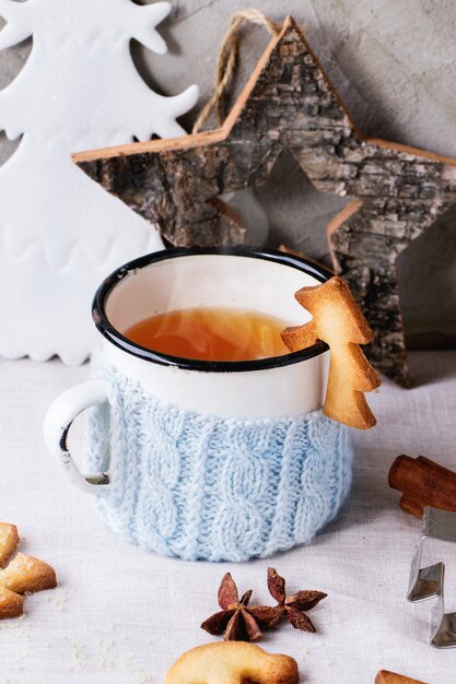 Bolinhos de shortbread natal para copos