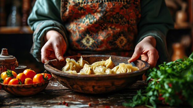 Foto bolinhos georgianos bolinhos russos comida ucraniana