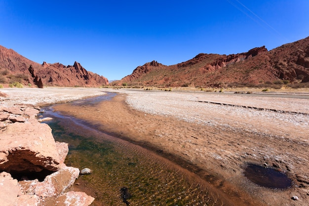 Bolivianischer Canyon in der Nähe von Tupiza,Bolivia.Quebrada Seca,Duende canyon.bolivianische Landschaft