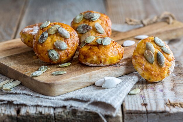 Bollos caseros de calabaza con tomillo