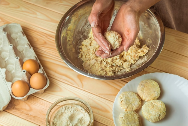 Bollos de masa.