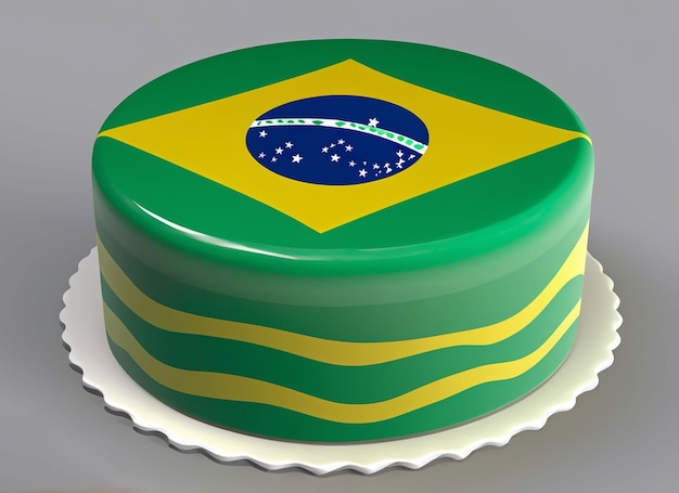 Bolo bandeira do brasil