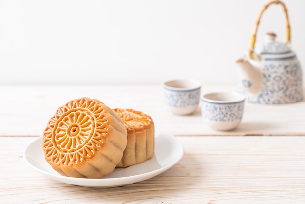 Bolo chinês da lua para o Festival do Meio Outono