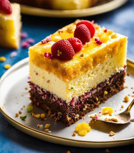 Foto bolo com coberturas bolo de queijo panqueca chocolate morango