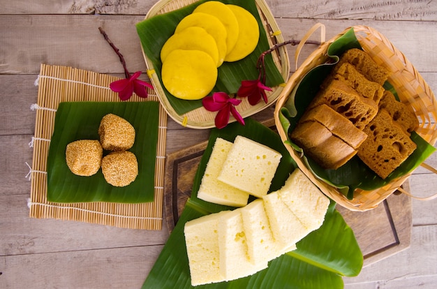 Bolo cozinhado malaysian de ma lai gou-traditional.