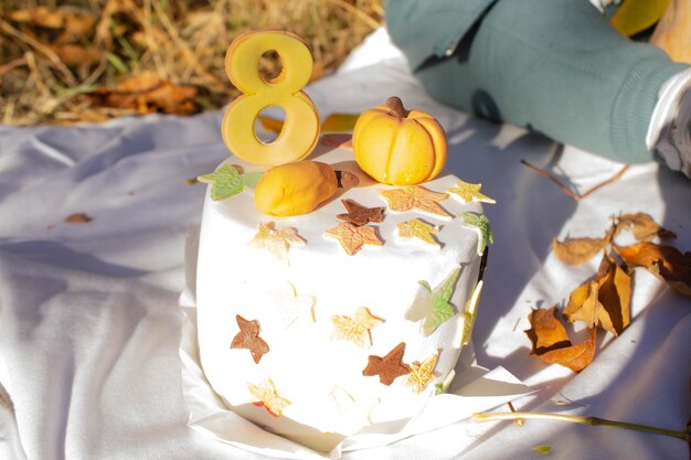 Bolo de abóbora de Halloween