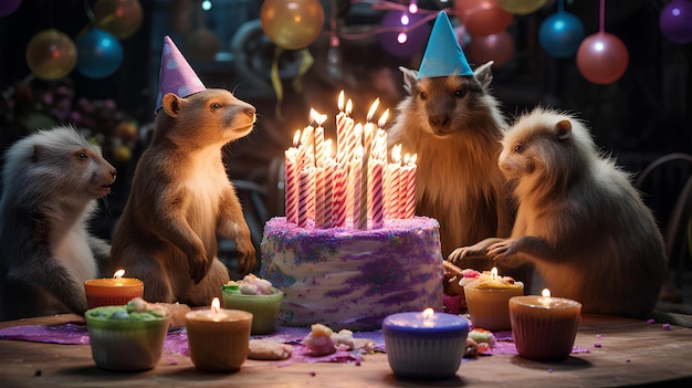 bolo de aniversário com vela