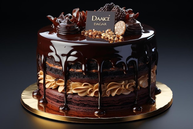 bolo de aniversário de chocolate comida de fundo 126jpg
