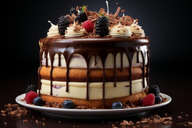 bolo de aniversário de chocolate comida de fundo 49jpg