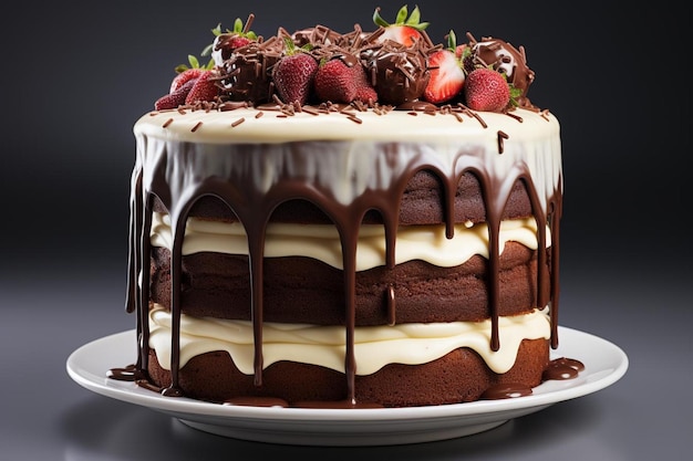 bolo de aniversário de chocolate comida de fundo 533jpg
