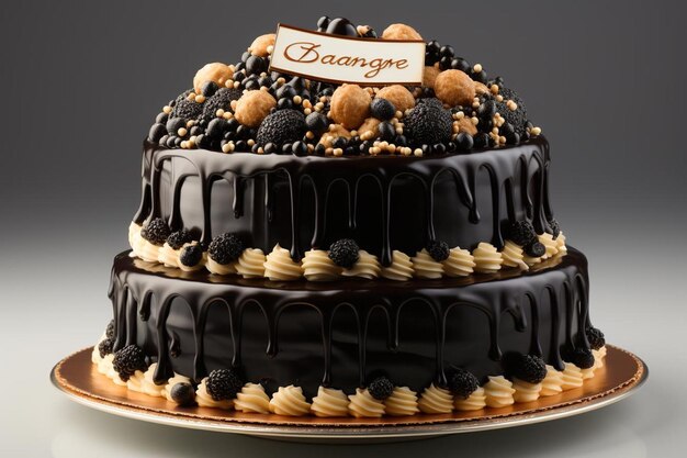 bolo de aniversário de chocolate comida de fundo 94jpg