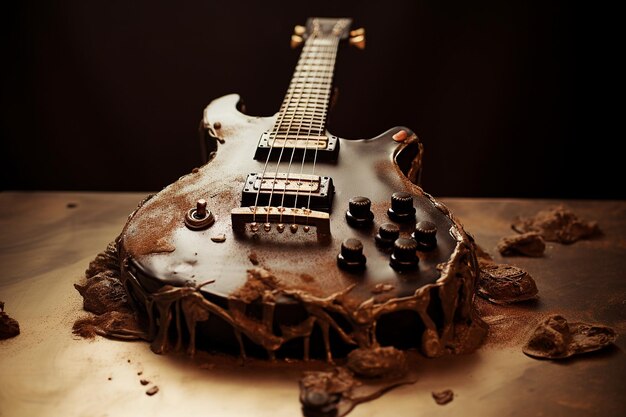 bolo de aniversário de músico rockstar