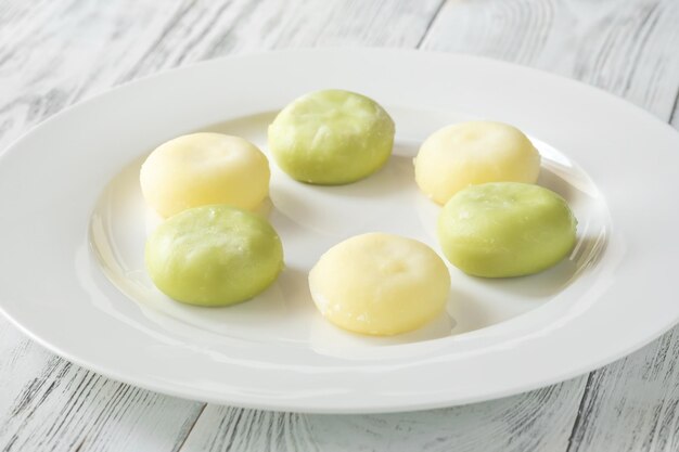 Bolo de arroz japonês Mochi