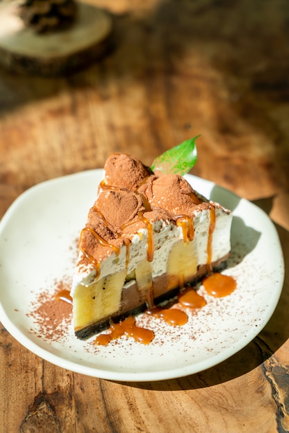 Bolo de Banoffee com caramelo