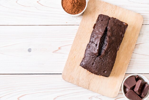 bolo de brownie de chocolate