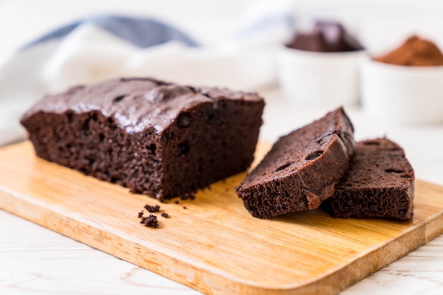 Bolo de brownie de chocolate