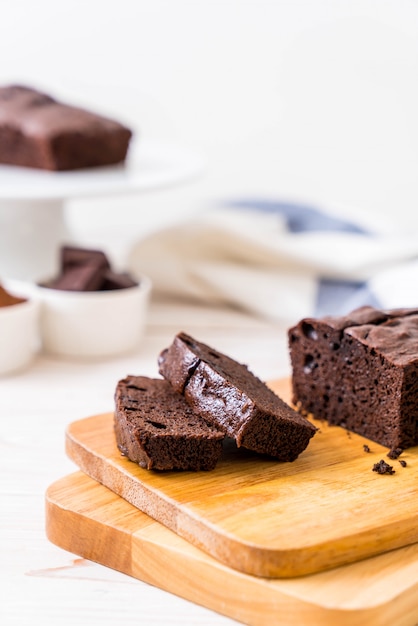 Bolo de brownie de chocolate