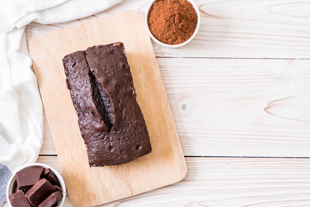 bolo de brownie de chocolate