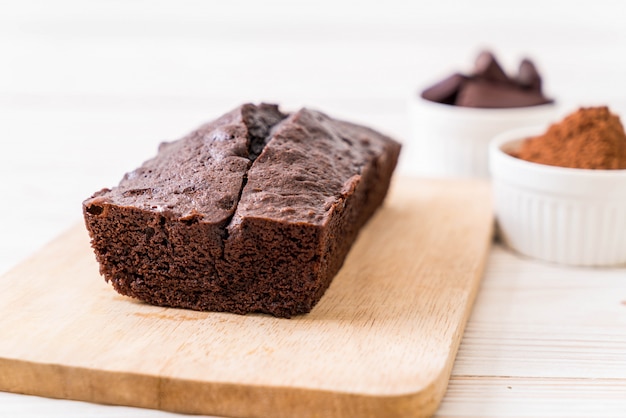 Bolo de brownie de chocolate