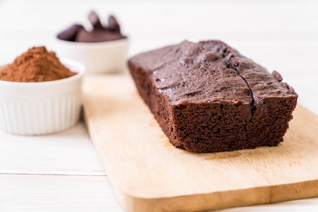 Bolo de brownie de chocolate