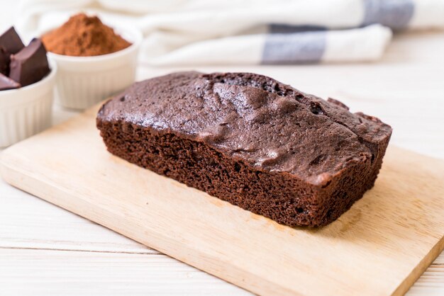 bolo de brownie de chocolate