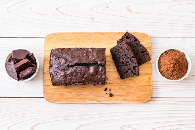 bolo de brownie de chocolate