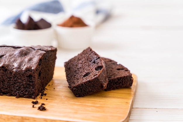 Bolo de brownie de chocolate