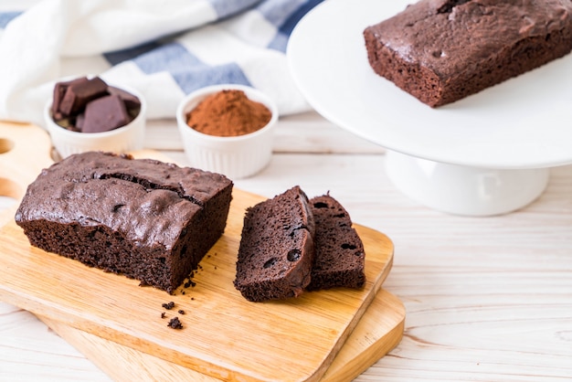 Bolo de brownie de chocolate